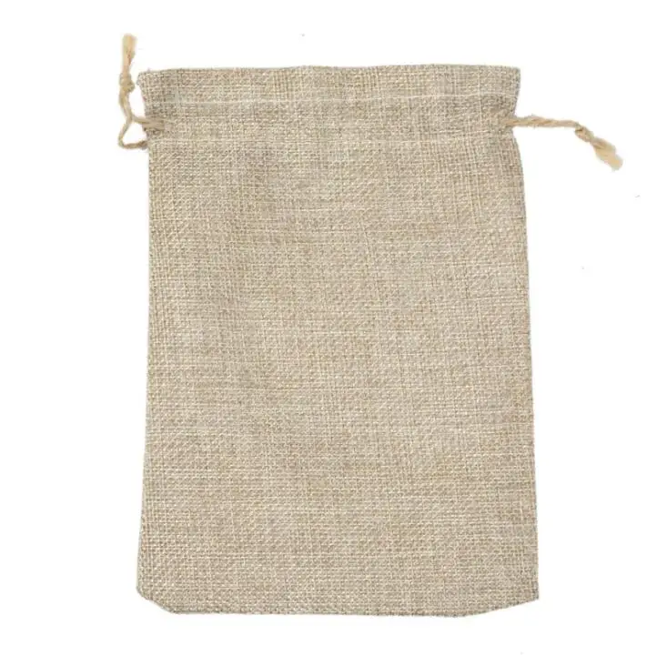 

Free shipping 8x11cm/3"X4" 100pcs Faux jute/Hessian Drawstring wedding Gift burlap Bags For Storage/ Wedding Decor
