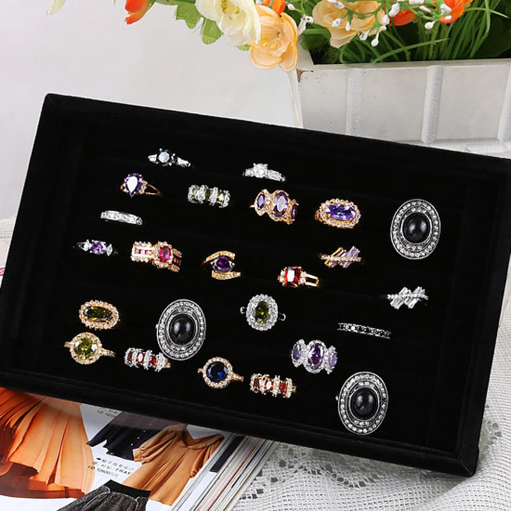 Органайзер для сережек и колец подставка дисплея поддона коробка чехол браслета