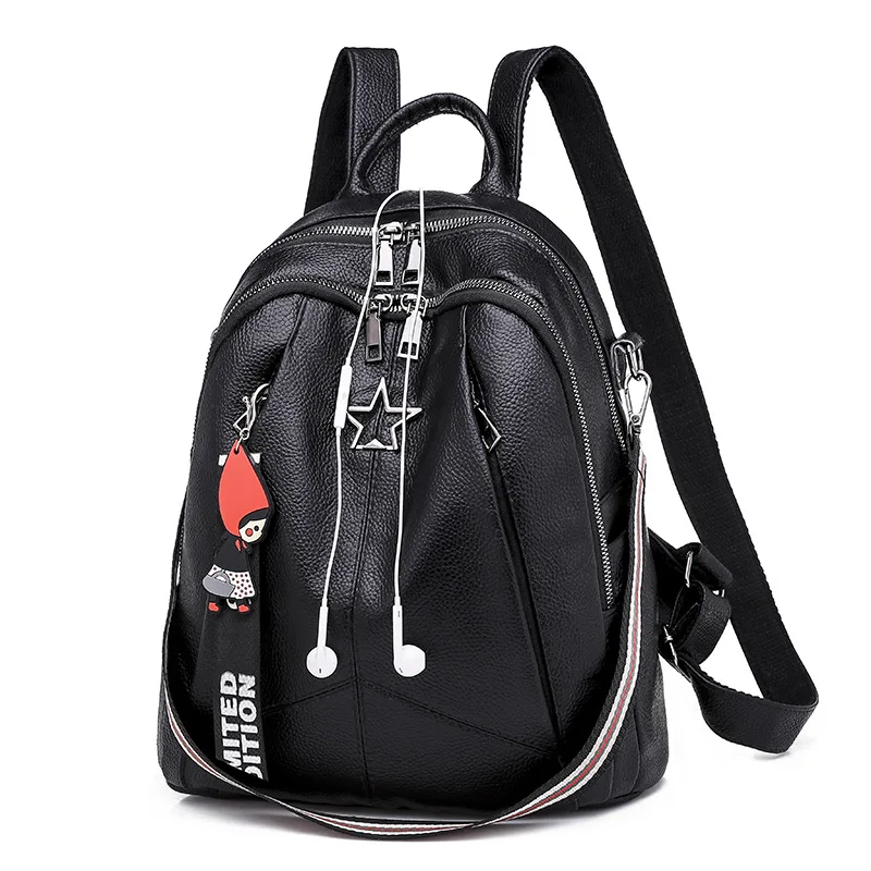 Минимализм женский рюкзак из искусственной кожи Молодежный красивая мода для