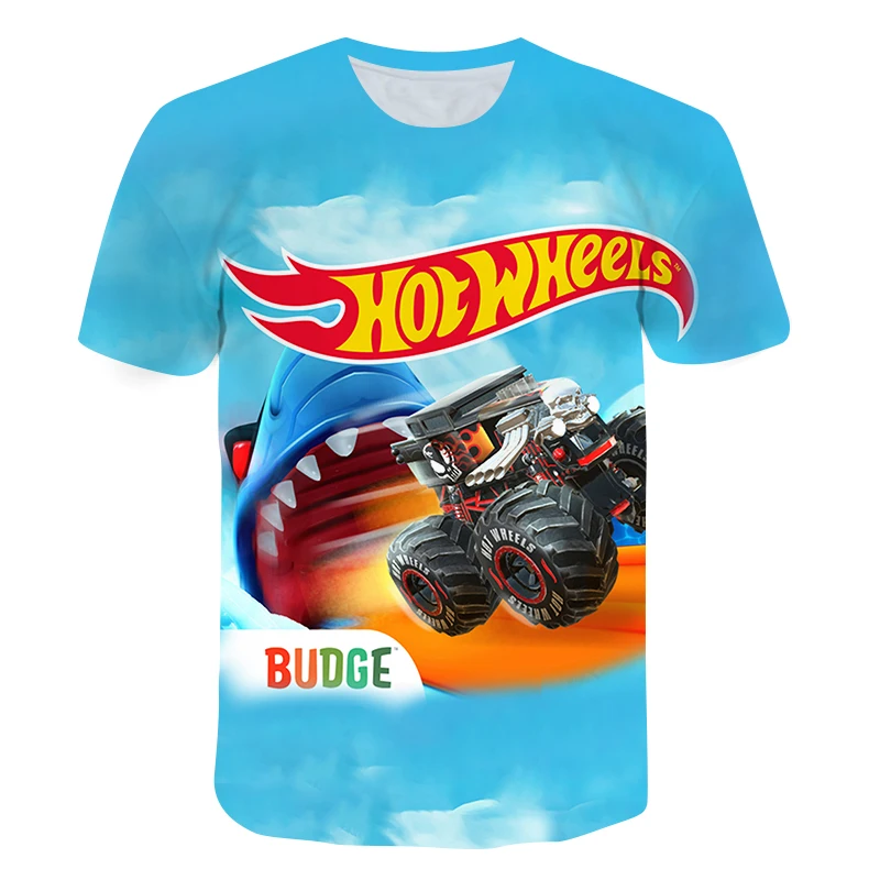

Children's T-shirt Boys Short Sleeve Car Top Kids Summer Printed 3D Sweatshirt Cartoon T-shirt for Boys and Girls 4-14 Years Old