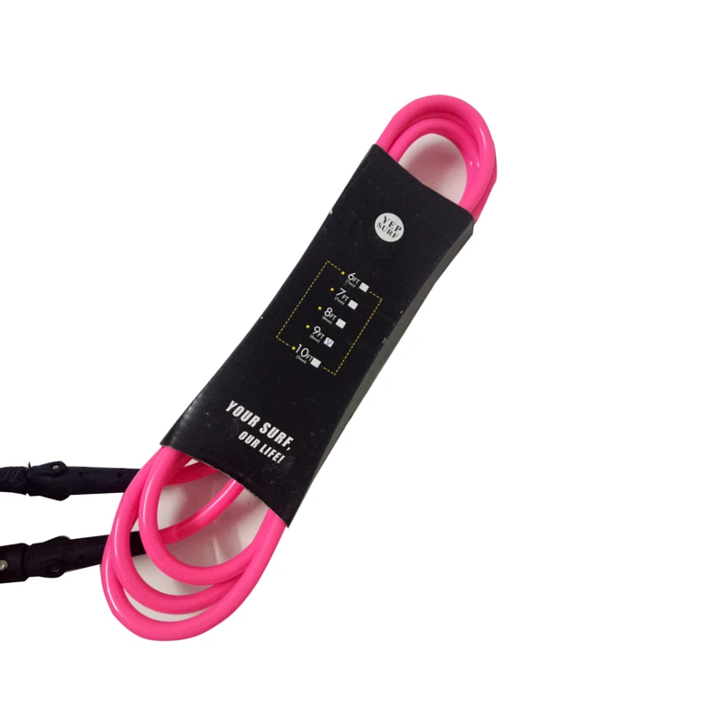 Серфинг с веслом поводок 11ft 8 мм прямой черный/синий/прозрачный/зеленый/розовый