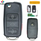 Запасной дистанционный ключ KEYECU с кнопкой 3 1 4, 315 МГц и чипом ID48 для Volkswagen FCC ID: NBG010206T