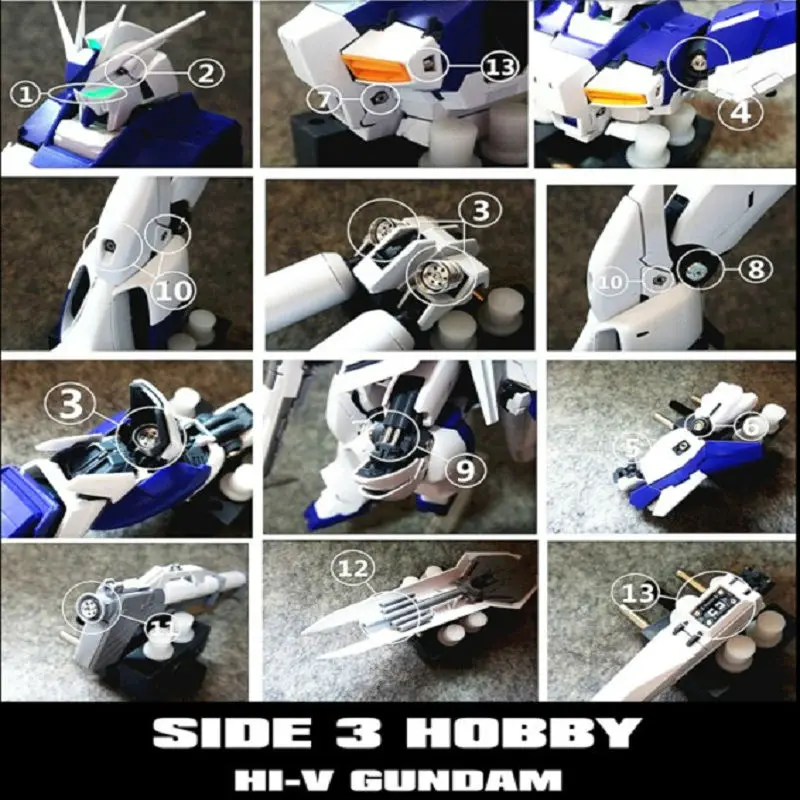 Детали для металла набор деталей ДЛЯ BANDAI NEW MG 1/100 V2 Hi-Nu Gundam Ver. Комплект модели Ka |