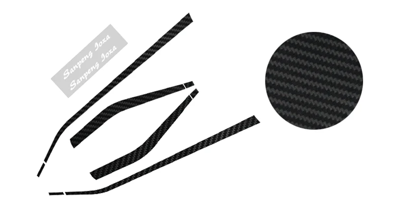 Углеродное волокно внешний вид двери боковая отделка Обложка молдинг для Toyota C HR