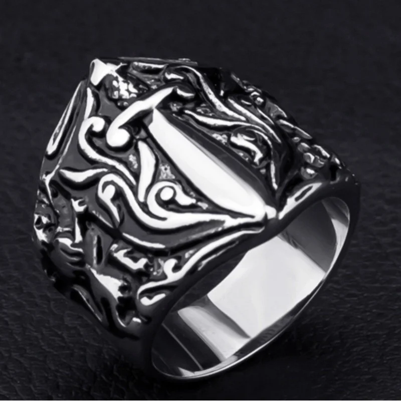 

Fashion Popular Personality Sword Knight Men's Punk Vintage Ring Jewelry