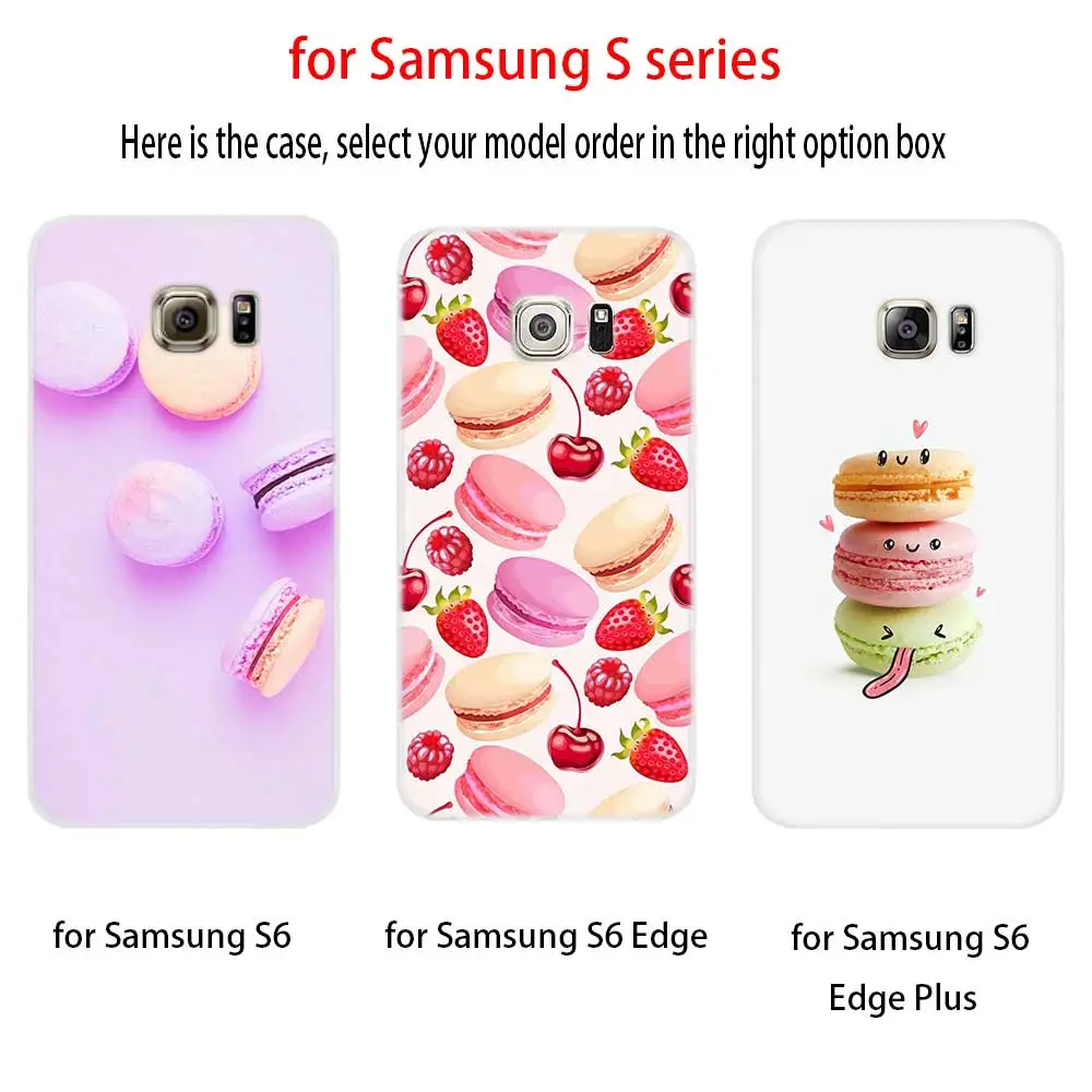 Мягкий силиконовый чехол для Samsung S30 S20 S11 S10 S9 S8 Plus lite 11e 10e Uitra S7Edge Macarons Торт|Бамперы|