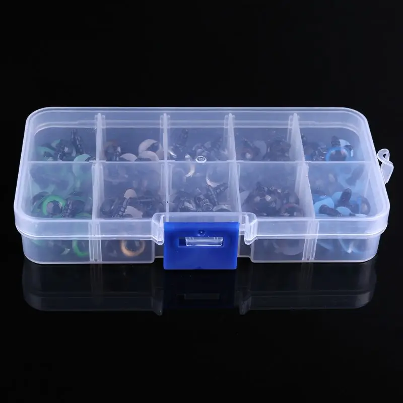 

100Pcs 10mm Color Plastic Safety Eyes For Teddy Bear Doll Animal Puppet Crafts