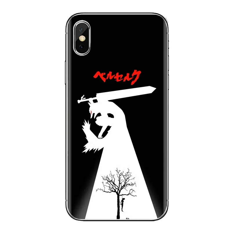 Крутой Берсерк ГАТС аниме прозрачный ТПУ чехол для Xiao mi 6 A1 Max x 2 5X 6X красный Note 5 5A 4X