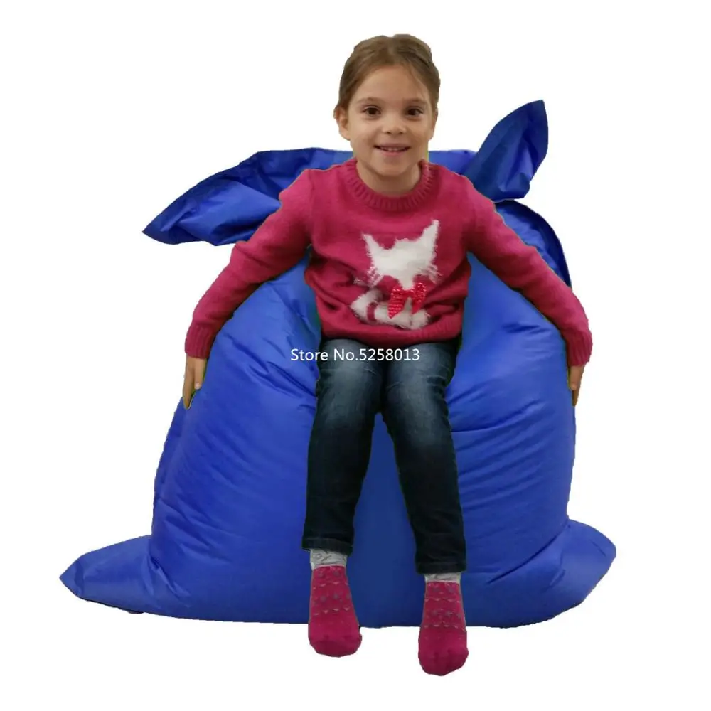 dark blue 4 футов Jaxx Pillowsak Jr. На открытом воздухе младшей мешок фасоли, дети погремушка диванную подушку-водонепроницаемый, пыленепроницаемый, Цвет водоотталкивающей пропиткой - Цвет: dark blue