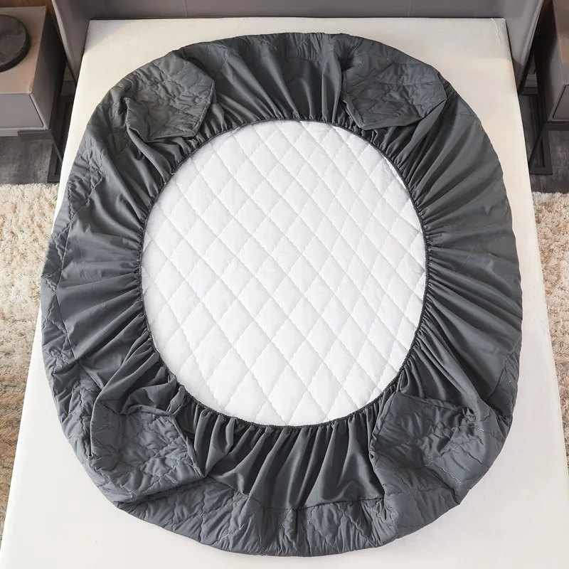 

Solid Thicken Bed Mattress Set With Four Corners And Elastic Band Sheets Hot Sale(pillowcases need order)