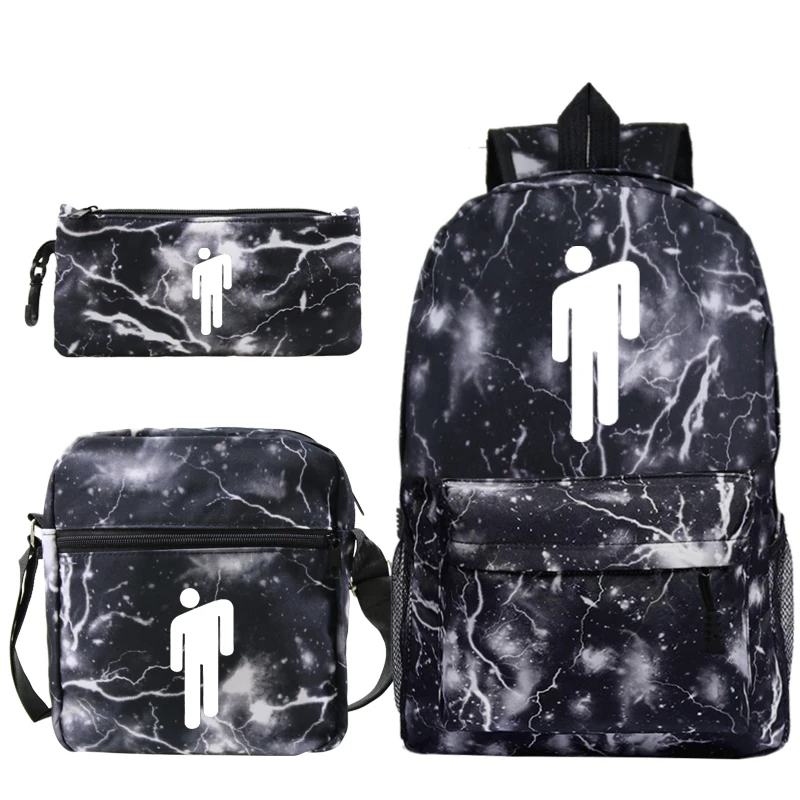 Billie Eilish bag 14 Billie Eilish школьные сумки светящиеся подростковые мальчики девочки рюкзак унисекс Billie Eilish Mochila Рюкзаки/пеналы для ручек/сумки на плечо - Цвет: Billie Eilish bag 14