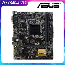 ASUS H110M-A D3 LGA1151 Intel H110 Desktop PC Motherboard DDR3 32GB PCIe 3.0 x16 VGA USB3.0 UEFI BIOS Core i7 6700K i5 6500 Cpus