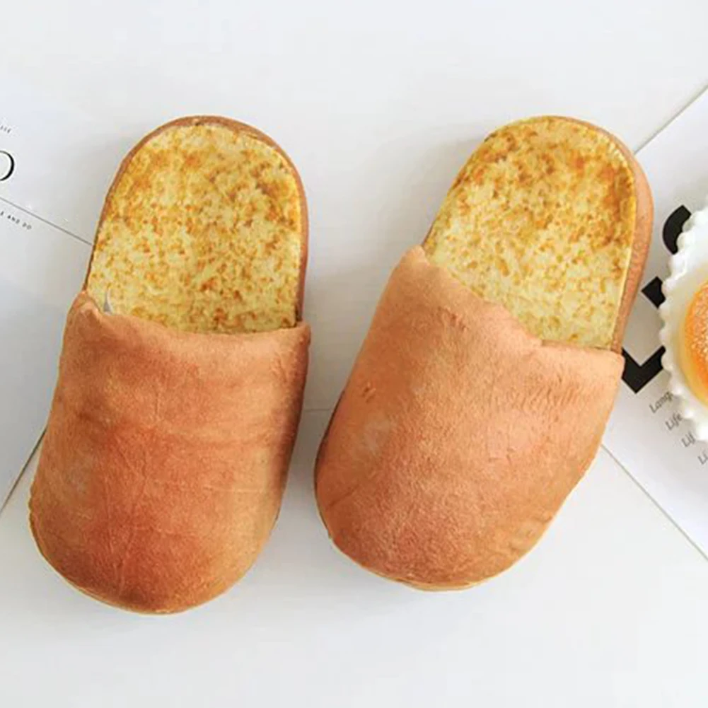 Симпатичные домашние тапочки унисекс для влюбленных хлеб в Корейском стиле
