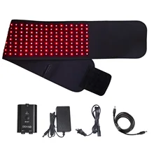 Deep Penetrating 880nm Near Infrared Therapy Red Light Device Wearable Wrap Pad Heated Physiotherapy for Waist Pain Joint Relief