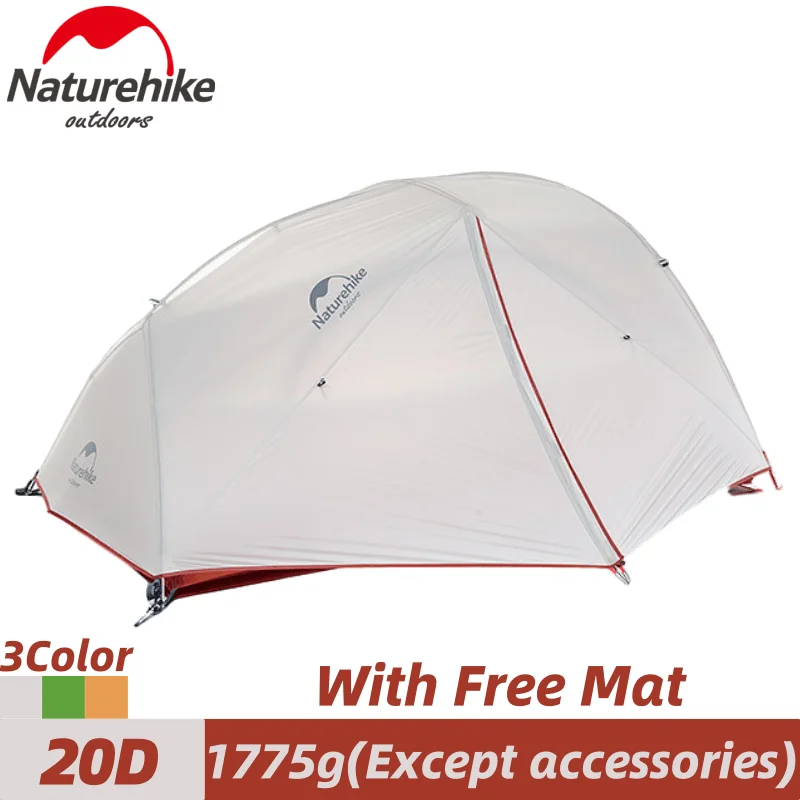 Bestellen Naturehike Stern Fluss 20D Ultraleicht Camping Zelt 2 Person Double Layer Regen Wasserdichte Zelt Im Freien Reise Wandern Heißer Verkauf