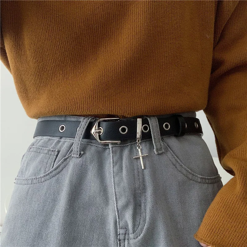 

Уличный тонкий Простой модный универсальный ремень для джинсов в Корейском стиле Харадзюку для мужчин и женщин