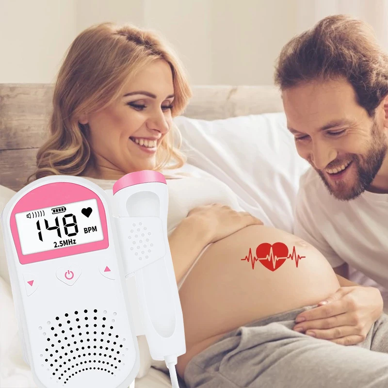 

Doppler Fetal Baby Monitor Doppler for Pregnant Women Home Sonar Doppler For Pregnant Doppler Detector 2.5MHz No Radiation