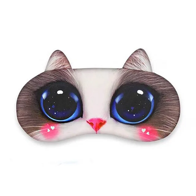 Scarlet cat Милый кот собака ночная маска для лица на основе маска для глаз тени для век Обложка козырек от солнца натуральный спальный глазную повязку Для женщин Для мужчин Мягкая повязка дорожная защита для глаз - Цвет: Scarlet cat