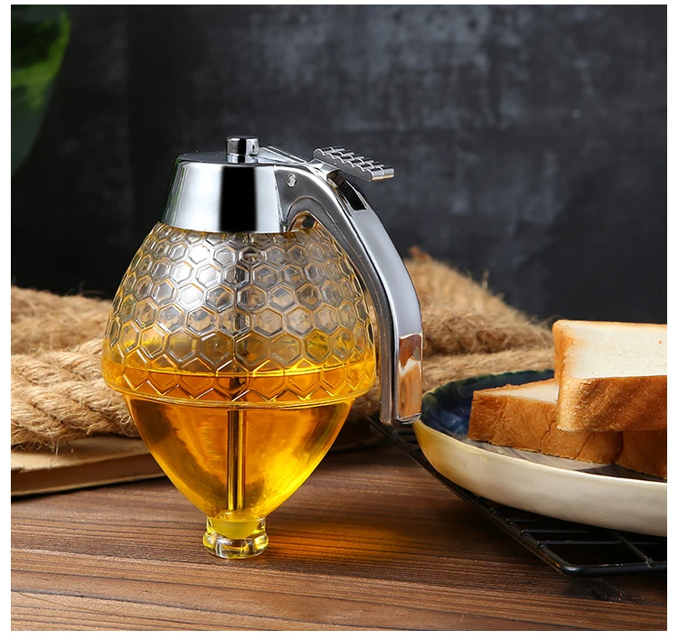 Хрустальный дозатор меда и грелка набор медовая банка контейнер сироп чашка