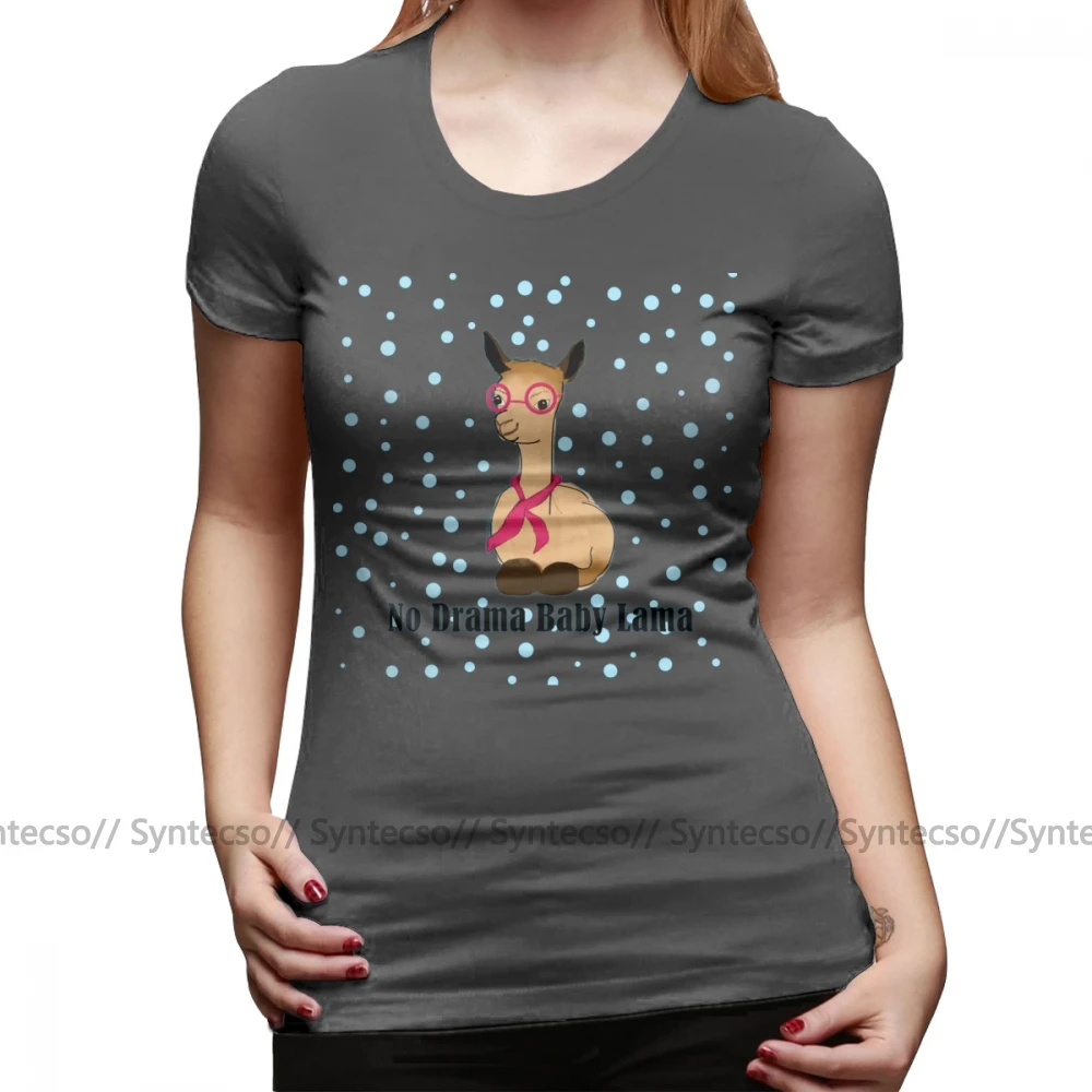 No Drama T-Shirt Baby Lama T Shirt Funny Short Sleeve Women tshirt Pattern Plus Size Street Fashion Ladies Tee | Женская одежда