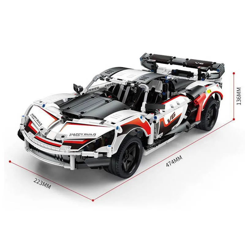 DHL Technic серия супер гоночный автомобиль RSR модель с дистанционным управлением