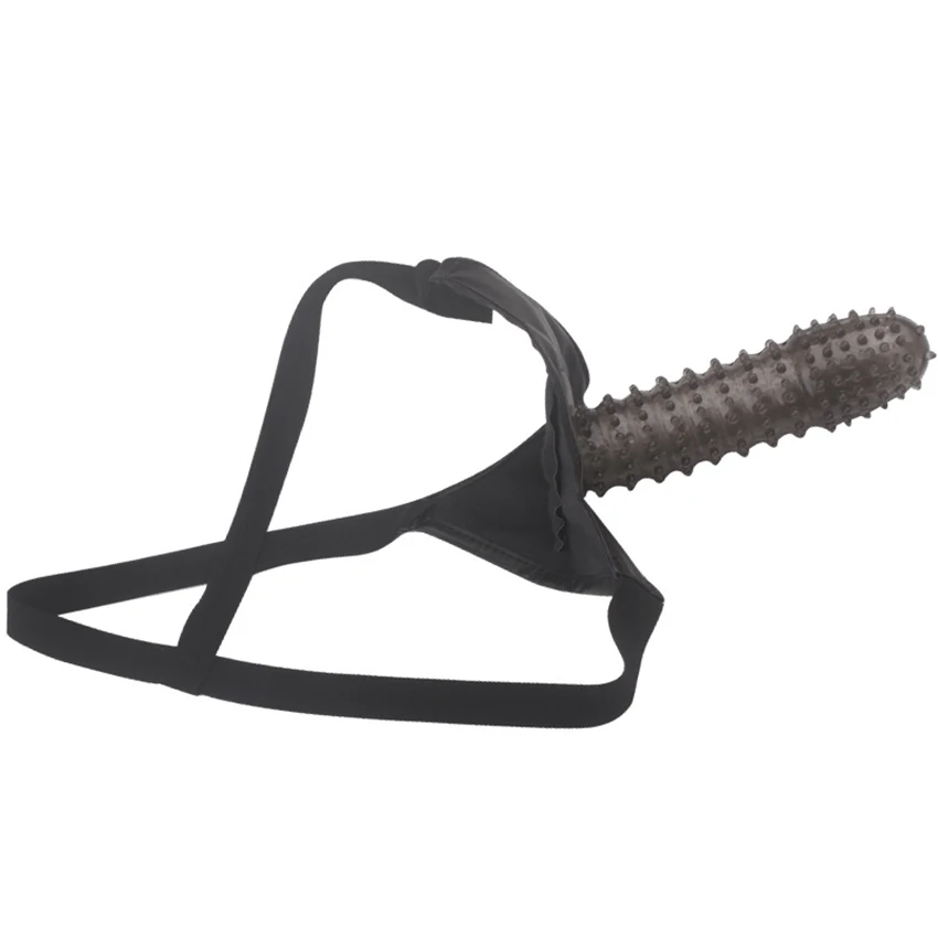 Черные штаны дилдо страпон фаллоимитатор трусики ремешок на реалистичный для