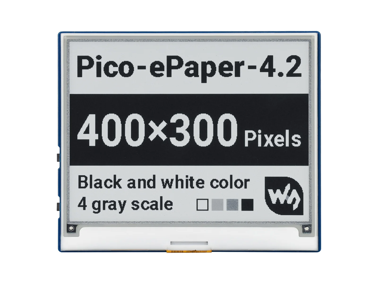 Дисплейный модуль Waveshare 4 2 дюйма E-Paper E-Ink для Raspberry Pi Pico 400 × 300 пикселей черный/белый