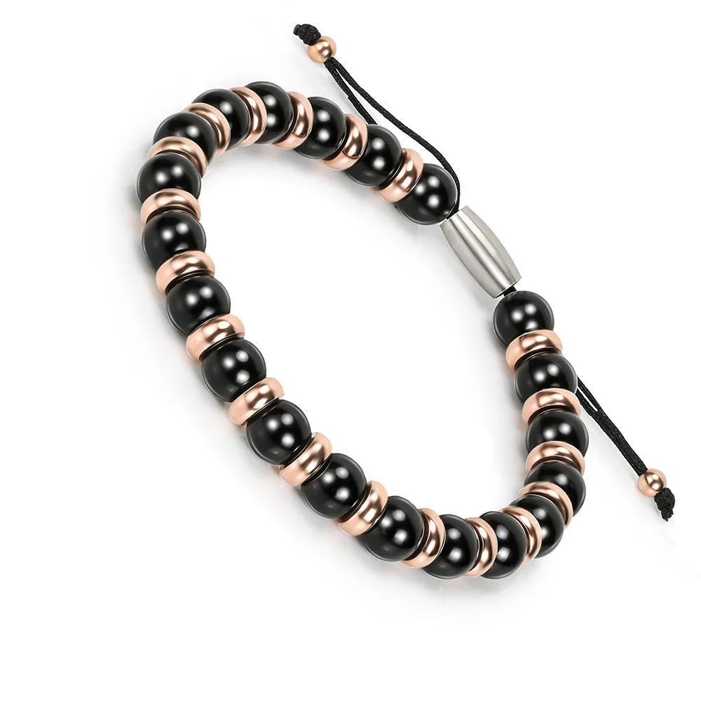 

BOFEE Rope Natural Beads Bracelet Round Agates Matte Onyx String Handmade Chain Summer Fashion Jewelry Gift Love For Women Men