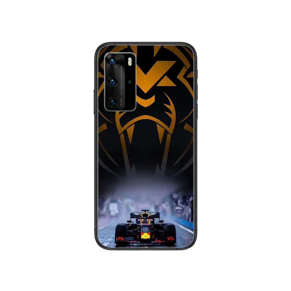

Stylish Formula Racing Car Phone Case For Huawei P 40 30 20 10 9 8 Lite E Pro Plus Black Etui Coque Painting Hoesjes comic fas