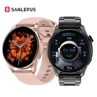Новинка 2021, Смарт-часы SANLEPUS с беспроводной зарядкой для женщин и мужчин, Смарт-часы, фитнес-браслет, водонепроницаемый IP68, для Android, Apple, Huawei