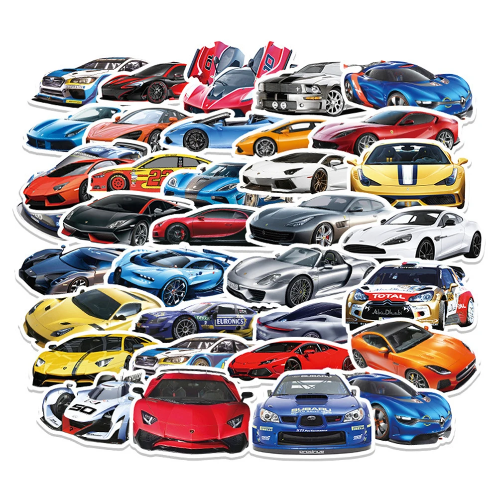 

10/30/50/102pcs JDM Retrofit Racing Car Graffiti Stickers Laptop Luggage Motorcycle Fridge Car Waterproof Cool Sticker Kids Toy