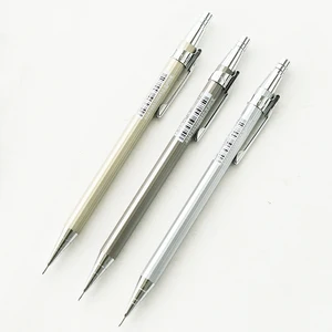 Алюминиевый металлический механический карандаш для детей, 0,7 мм, канцелярские принадлежности для офиса и школы