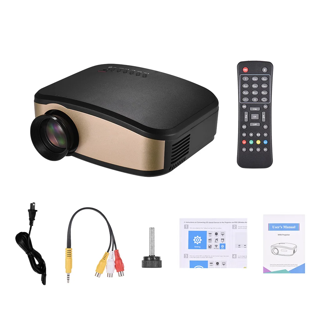 Wifi ЖК проектор светодиодный портативный видео может синхронизировать экран