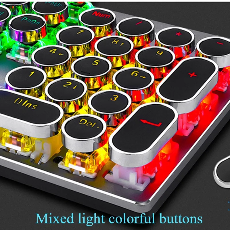 

Gaming Accessories Gaming Keyboard Mechanical Keyboard and Mouse Wired Keyboard Backlight Keyboard Green Shaft Black Shaft