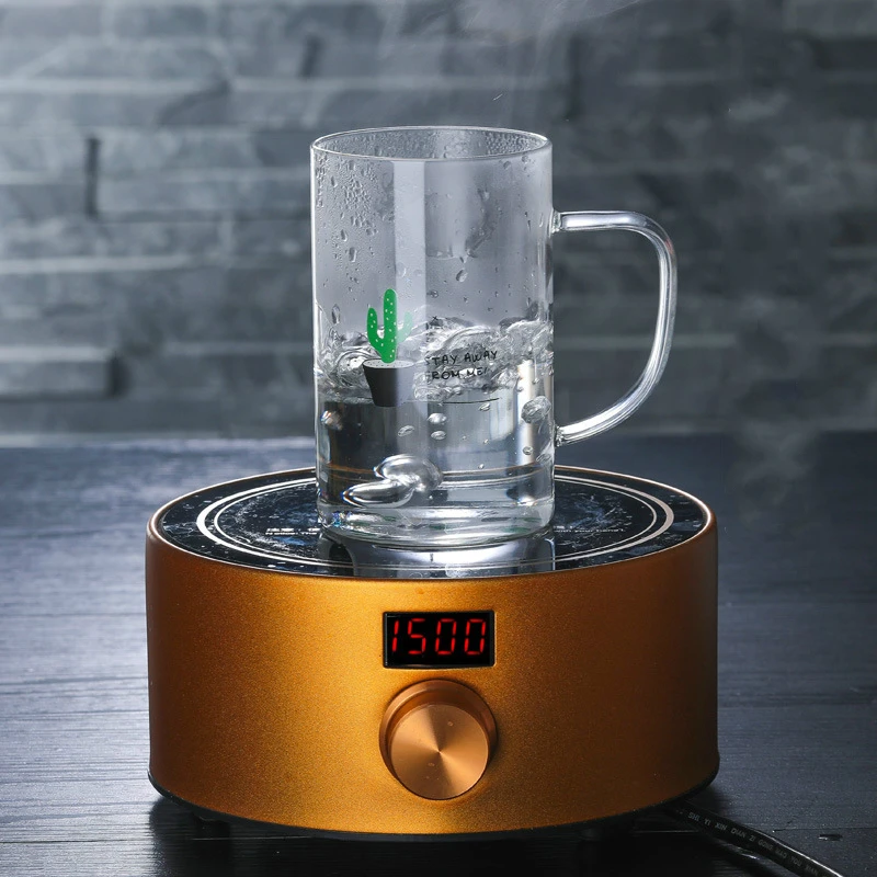 4 шт. Толстая стеклянная чайная чашка простая Однослойная Бытовая для сока