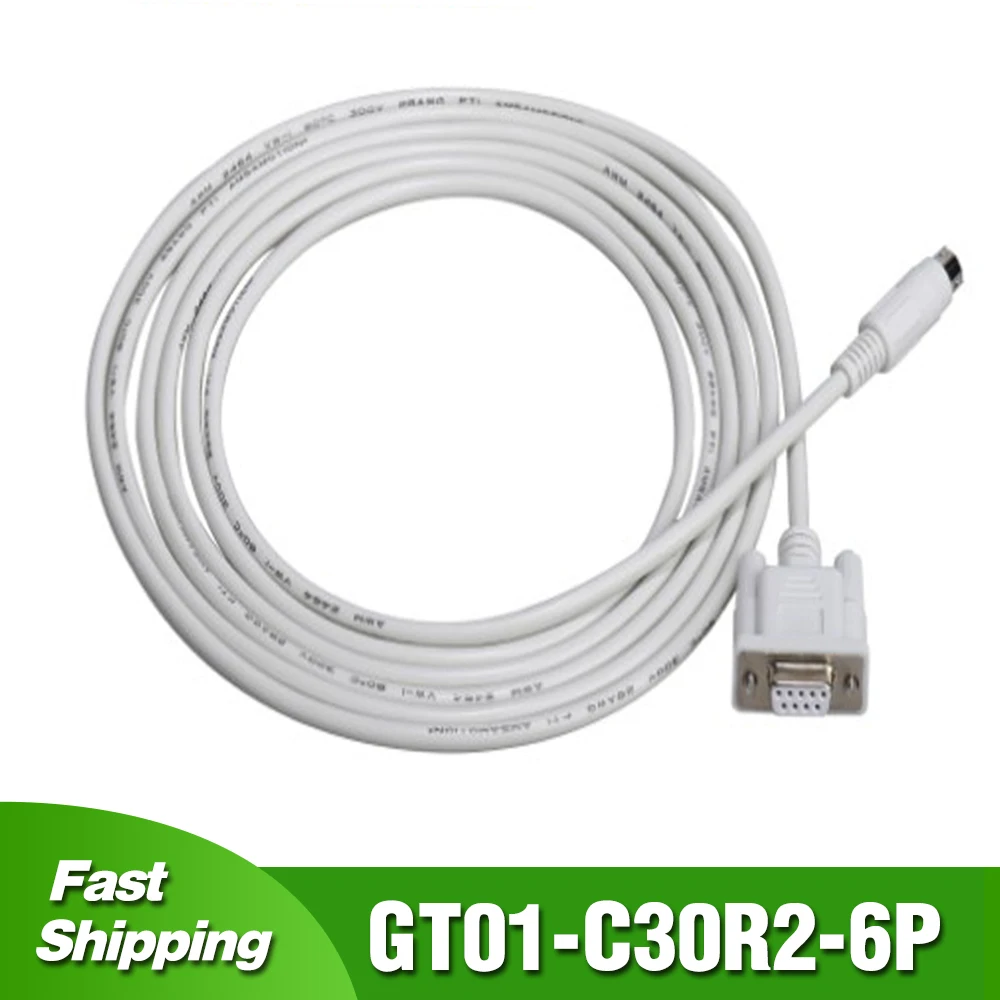 GT01-C30R2-6P For Mitsubishi GT11/15/2103/GS/GOT1050 HMI Touch Panel Connect Q PLC Communication Cable