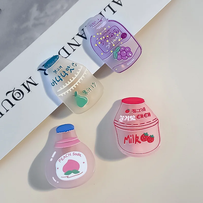 

Children's Hairpin Headwear Color Drink Transparent Side Clip Girls Fruit Bangs Korean Cute Fashion BB Hairpin Accessories