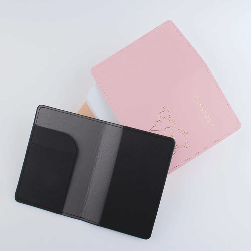 Passport Cover Luggage Tag Simple Map Couple Passport Cover Case set Letter Travel Holder Lovers 4PCS/Set  CH53LT57C