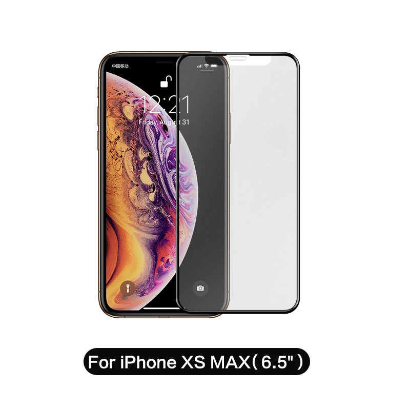 for iphone XS Max SmartDevil, матовое закаленное стекло для iphone 11 pro max, полное покрытие, защитная пленка, защита экрана 3 H, изогнутая, HD, жесткая пленка - Цвет: for iphone XS Max