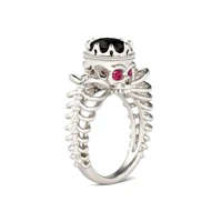 rings for women skeleton punk skull zircon ring jewelry vintage gothic accessories