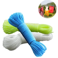 1pcs 10m20m long colored nylon clothesline colorful nylon rope climbing traction tying shade rope net clothesline garden supply