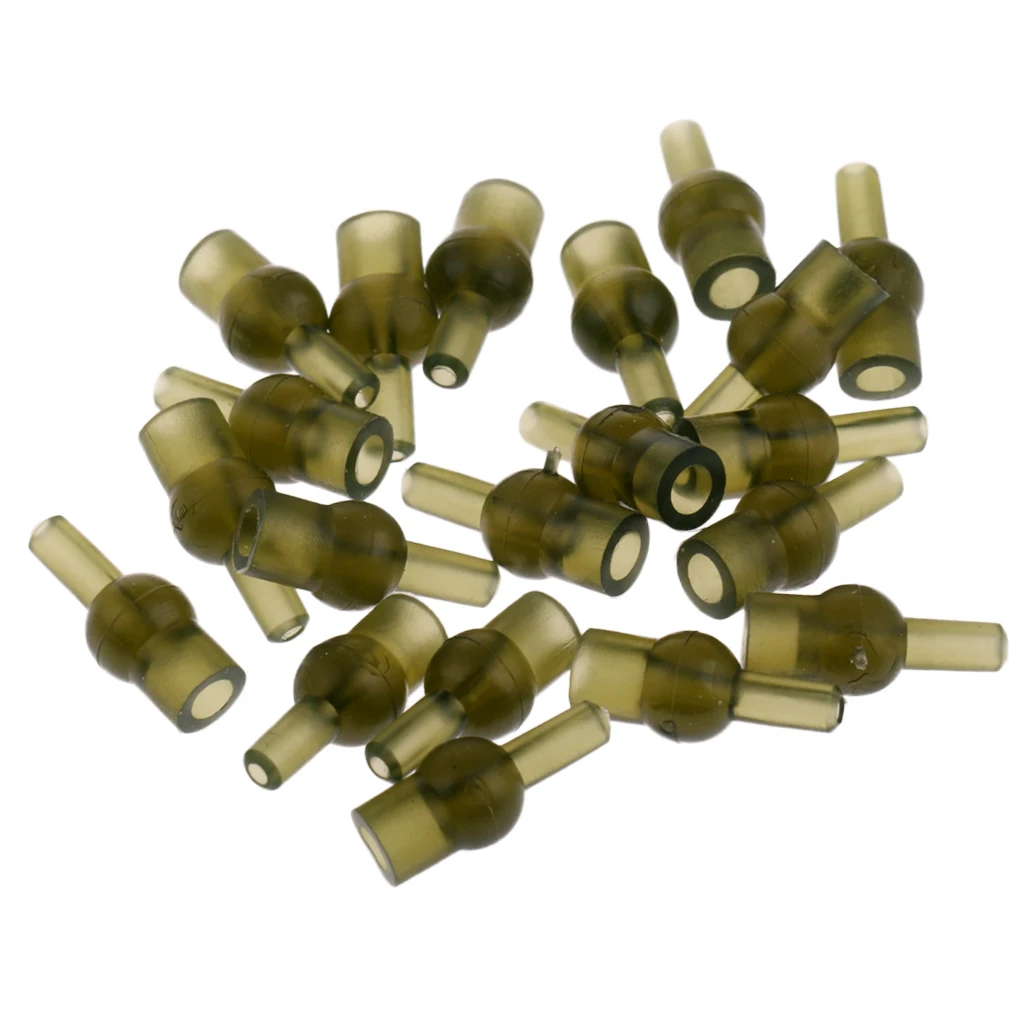 20pcs Tulip Beads Quick Change Rubber Cap Knot Protector for Carp Fishing | Спорт и развлечения