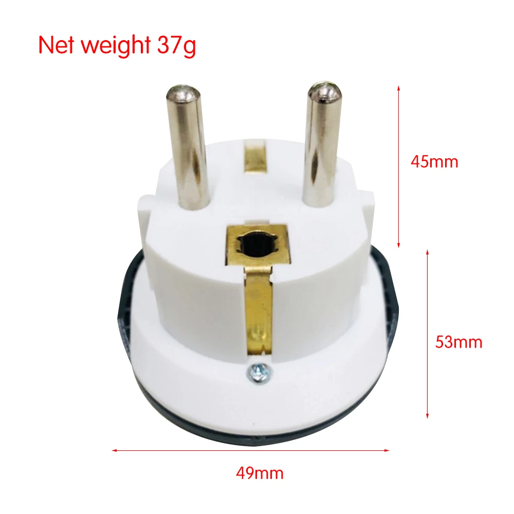 

1PCS Hot Selling AC 250V 16A 2 Round Pin EU Universal EU Plug Converter Socket AU US UK CN To EU Wall Socket Travel Adapter