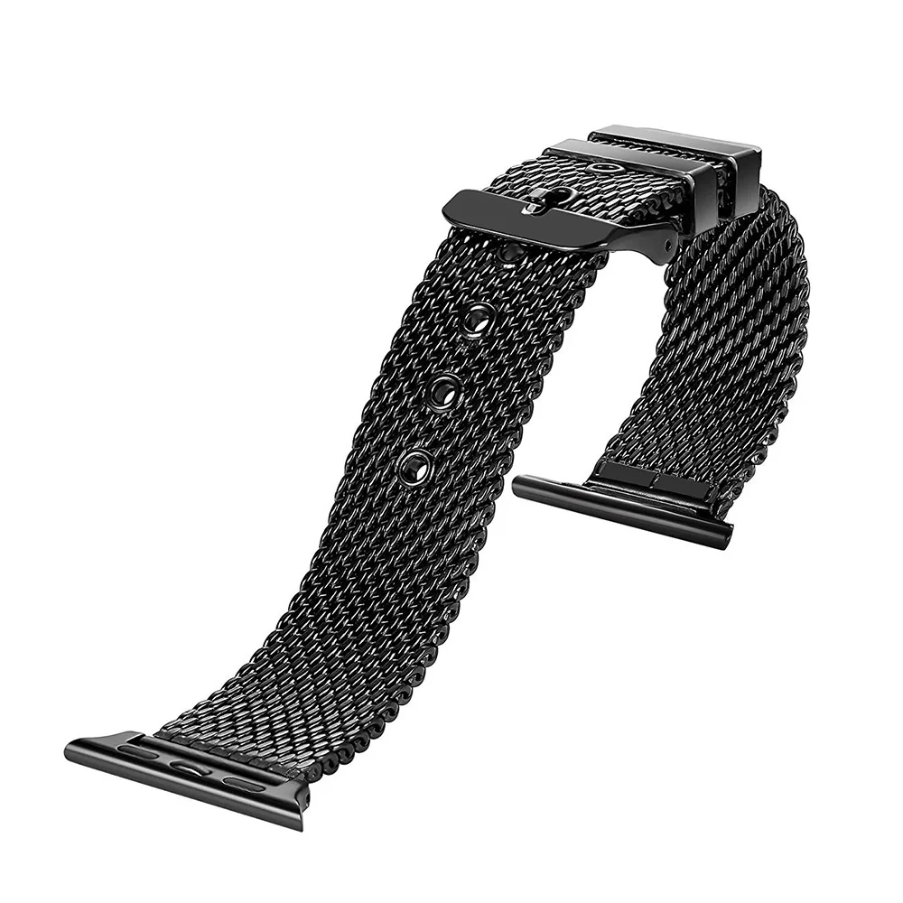 Luxury Stainless Steel Strap for Apple Watch Band 42mm/38mm/44mm/40 Black Silver Bracelet Watchband iWatch 4/3/2 Metal Belt | Наручные
