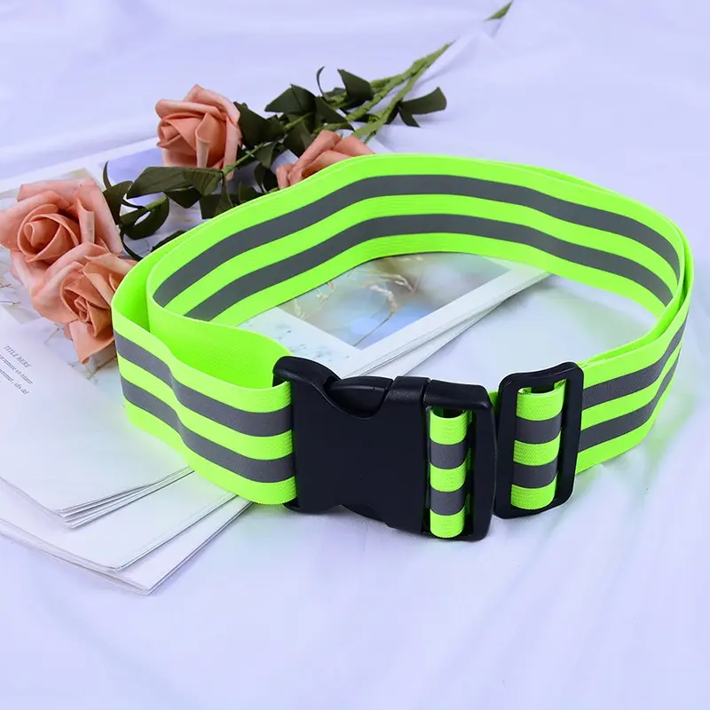 

New 1Pc High Visibility Reflective Waist Support Safety Security Belt For Night Running Walking Biking Accessories
