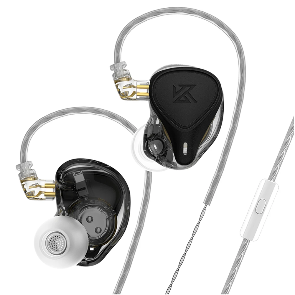 KZ ZEX PRO Wired Headphone Electrostatic+Dynamic+Balanced Earphone Gaming Hybrid Headset Earbud L Shaped 3.5mm Jack Audifonos |