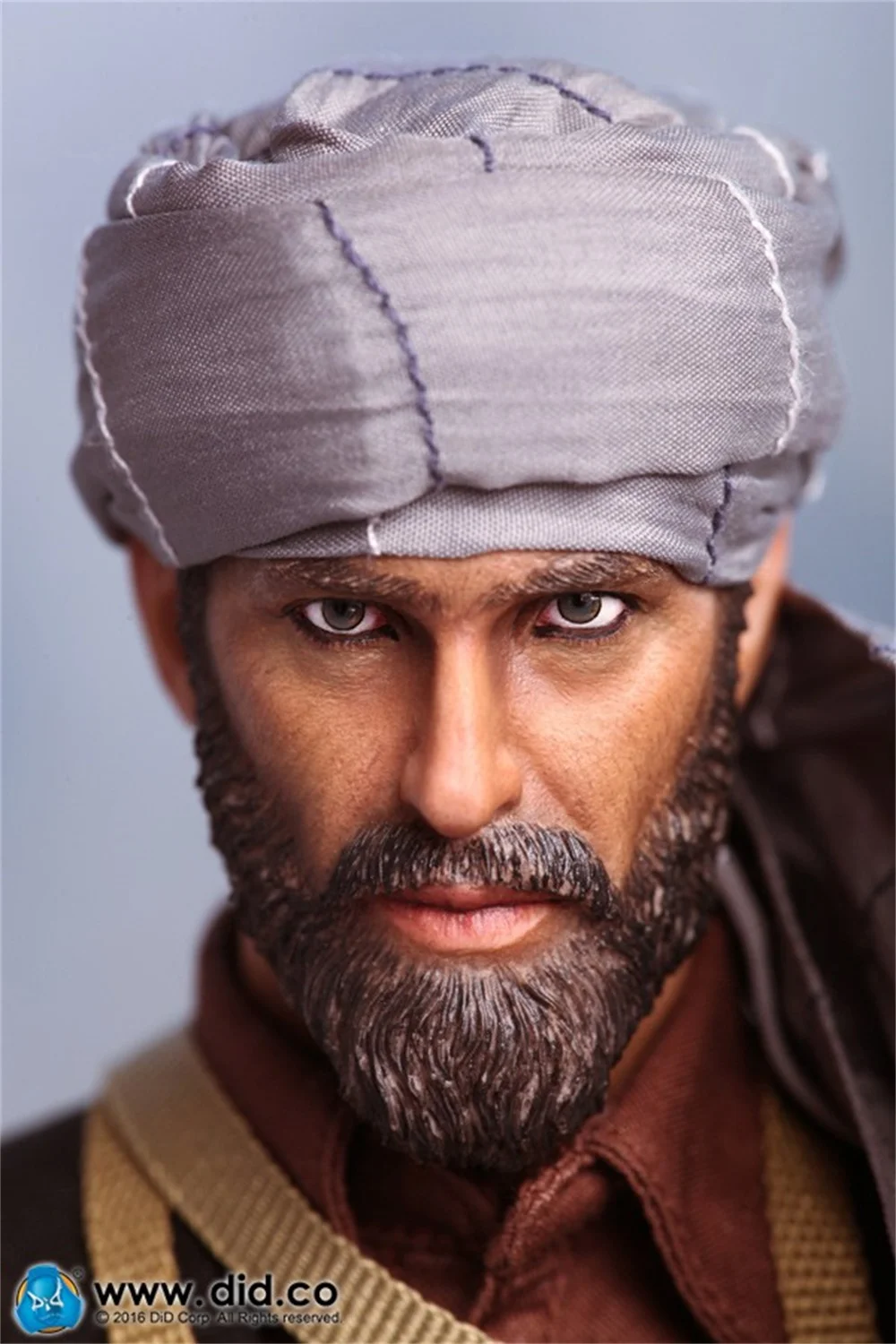 In vendita 1/6 DID I80111 I80112 scultura testa di guerriero Pashtun afgano con modello di turbante arabo per la normale bambola da 12 pollici raccogliere