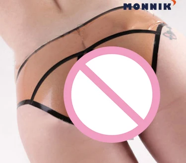 Женское сексуальное нижнее белье MONNIK latexSexy LingerieRed 100% трусы бикини из латексного