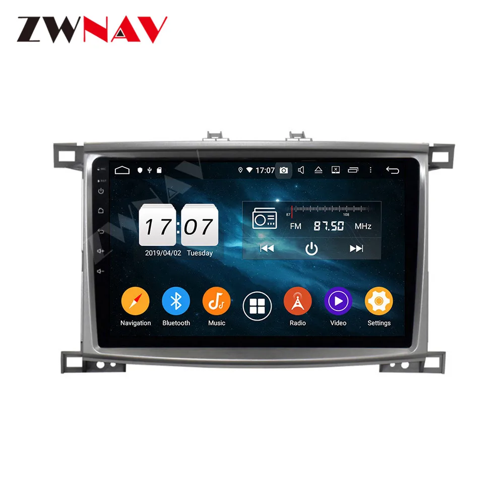 Мультимедийный плеер Navi Audio для Toyota Land Cruiser LC 100 2005 2007 Android IPS экран PX6 DSP без DVD GPS головное устройство