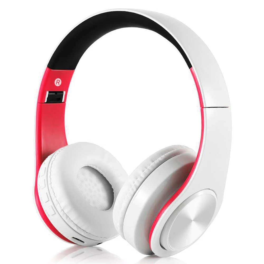 Black and red Год Bluetooth наушники спортивные поддержка TF FM радио бас для iphone компьютера лучшие беспроводные наушники с микрофоном - Цвет: Black and red